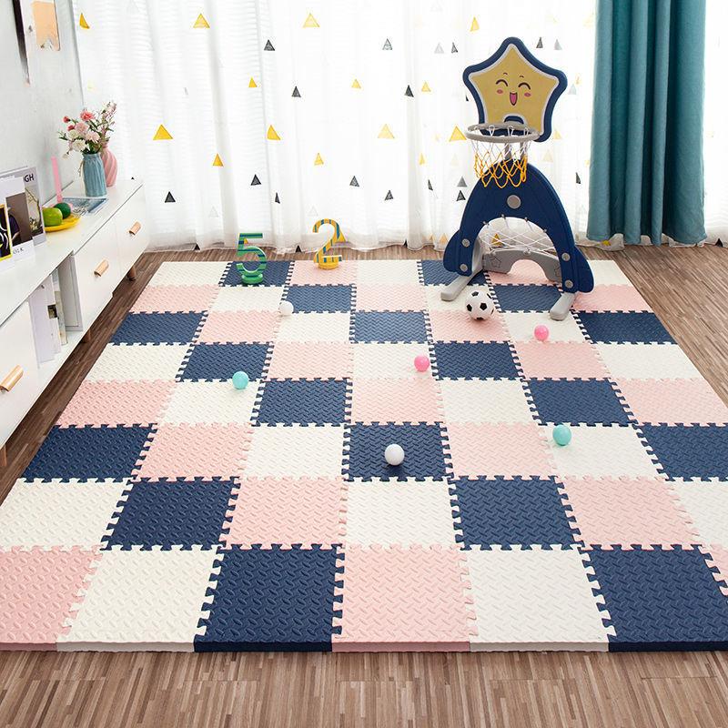 15pcs Foam Interlocking Floor Mats Soft Non-Toxic Baby Play Mat Solid Colored Puzzle Anti-slip Floor Mats Baby Toddler Carpet
