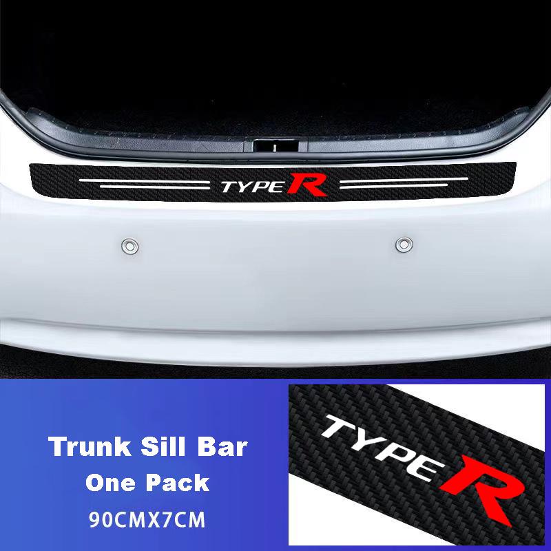 Car Door Sill Trunk Bumper Pedal Anti Scratch Decal Sticker Cover Protector Waterproof For Honda Civic Type R Type S TypeR TypeS