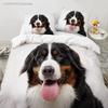 3D Dog  Bedding Set For Bedroom Soft Modern Bedspreads Comefortable Kids Duvet Cover Quilt Cover And Pillowcase