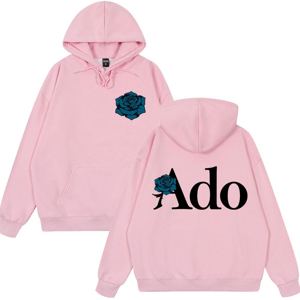 2025 Hot Sale Ado Blue Rose World Tour 2025 Hibana Hoodies Men Women Clothing Fashion Style Hooded Sweatshirts Casual Pullovers