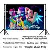 Theme Birthday Background Cloth Anime Cartoon Children's Birthday Party Decorative Props Photography Photo Screen