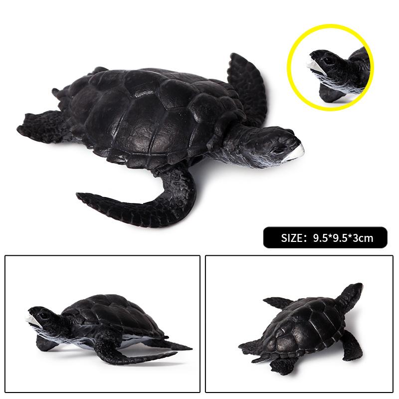 Oenux Ocean Animals Leatherback Tortoise Turtle Growth Cycle Sea Life Model Figurines Action Figures PVC Education Kid Toy Gift