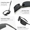 HD Polarized Sunglasses for Running Metal UV400 Gray SGT177QKH JP [SUNGAIT] Men's Driving, Fishing, Cycling, - Frame, (Gunmetal Frame, Lens)
