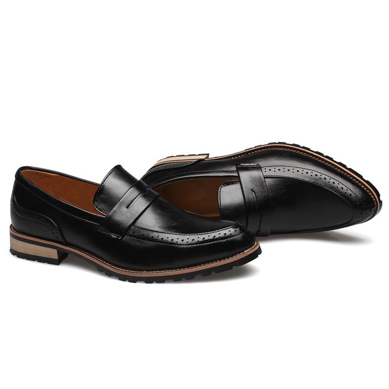 Fashion Spring Men Shoes Leather Men's Dress Shoes Luxury Mens Business Oxfords Formals Shoes Classic Gentleman Shoes for men