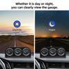 2'' 52mm 3 in 1 LED Back-lit Gauges Voltmeter Water  Oil Pressure Oil temperature Electrical Gauge 3 in 1 Kit Meter