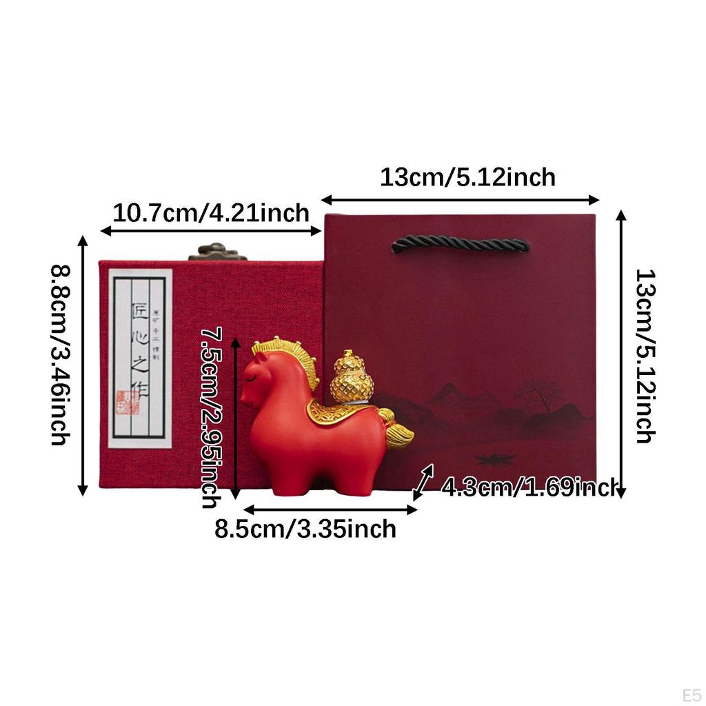 Creative, Collectible Horse Statue Sculpture, Desktop Ornament, Feng Shui Decoration for Entryway,