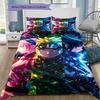 Cartoon Pattern Bedding Quilt Set Quilt Cover Pillowcase Home Decoration Birthday Gift (1 * duvet cover + 2 * pillowcase, without core)