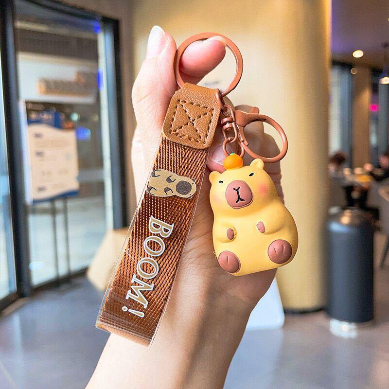 Capybara Keychain Creative Resin Cute Animal Car Accessory For Gift Giving