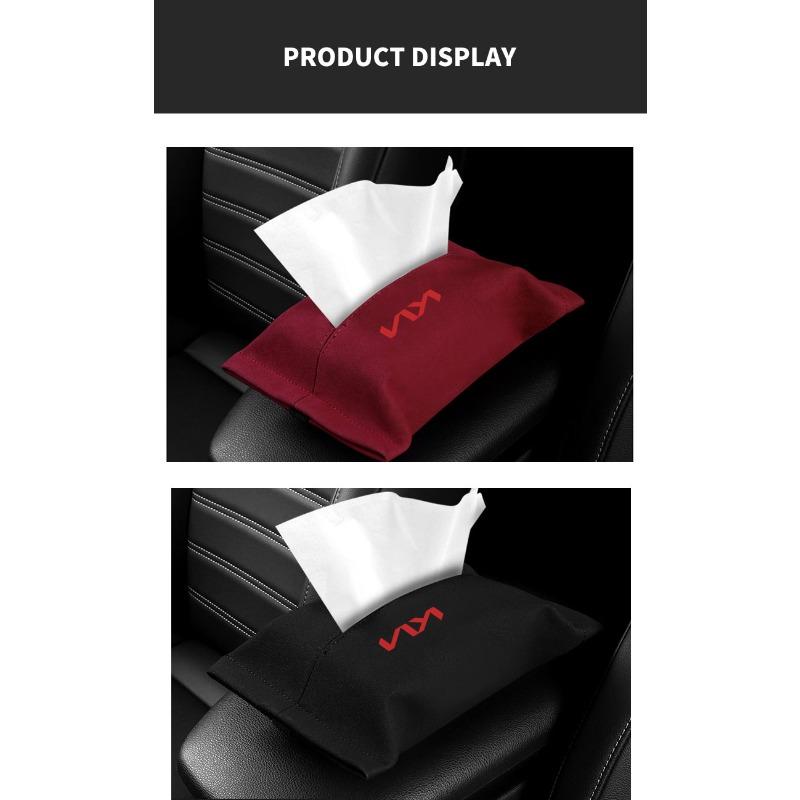 1Pcs Car Sun Visor Seat Back Interior Leather Car Tissue Box For KIA Ceed Rio Sportage R K3 K4 K5 K6 XCEED KX3 SPORTAGE EV6