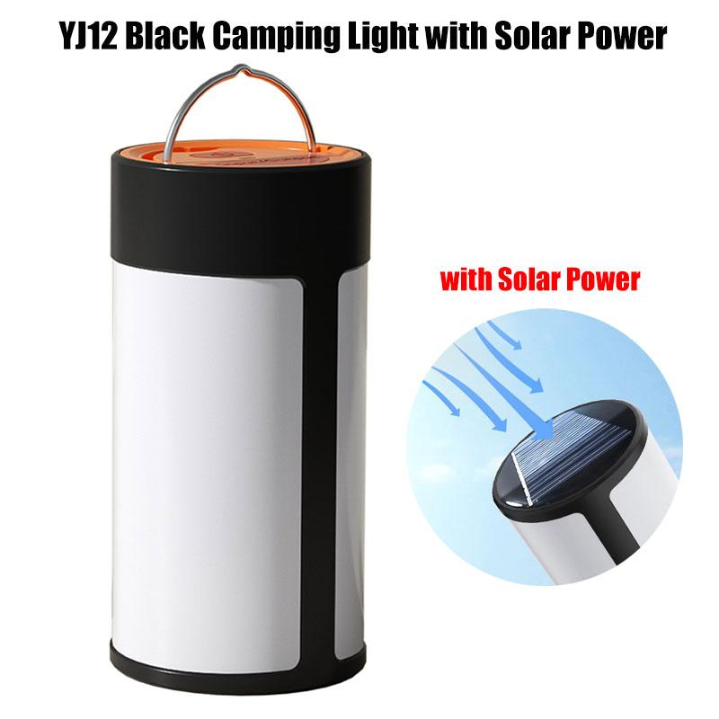 Solar Power Camping Light Dimmable Portable LED Lanterns Rechargeable Emergency Outdoor Camping Hiking Hanging Tent Lamps
