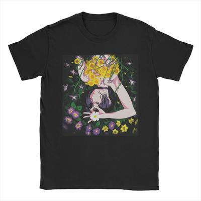 Makima Reze T Shirt for Men Cotton Vintage T-Shirt Round Collar Tee Shirt Short Sleeve Clothing Adult