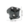 X AUTOHAUX Honda CB200X 2021-2022 1 Set Motorcycle Kickstand Side Stand Plate Pad Aluminum Alloy Titanium Color