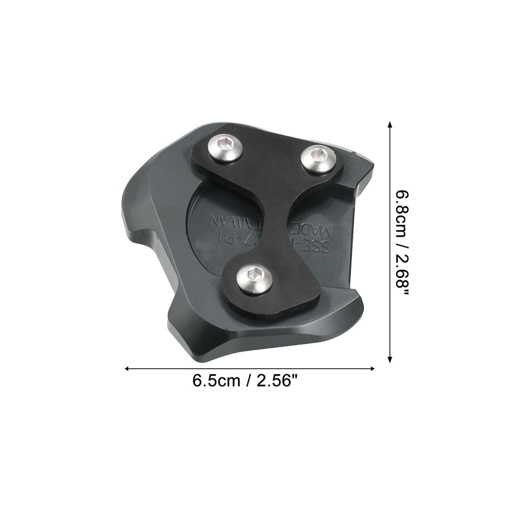 X AUTOHAUX Honda CB200X 2021-2022 1 Set Motorcycle Kickstand Side Stand Plate Pad Aluminum Alloy Titanium Color