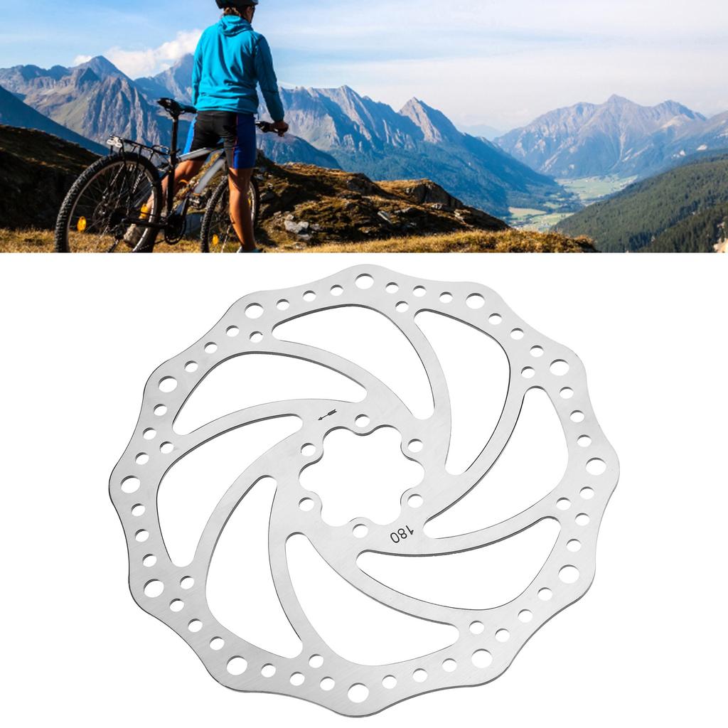 Mountain Bike Disc Brake Rotor Steel 6 Hole Disc Brake Rotor Replacement Parts for Mountain Road Bike Accessories