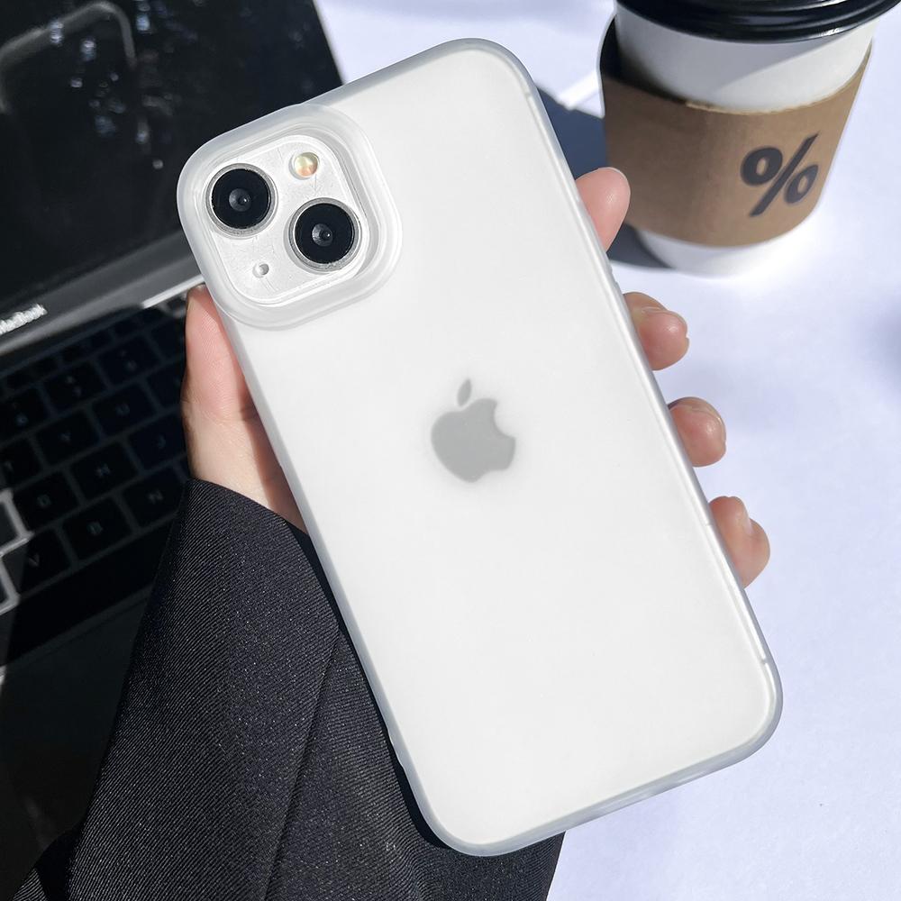 Soft TPU Matte Phone Case for iPhone 16 Cases iPhone 11 13 15 Pro Max 14 Plus 12 Mini 13pro 15pro 16pro Transparent Fundas Cover