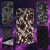 Gothic Lace Pattern Phone Case For iPhone 17,16,15,14,13,12,Pro,Max,Plus,E,SE4,Air,Mini Black Soft Box