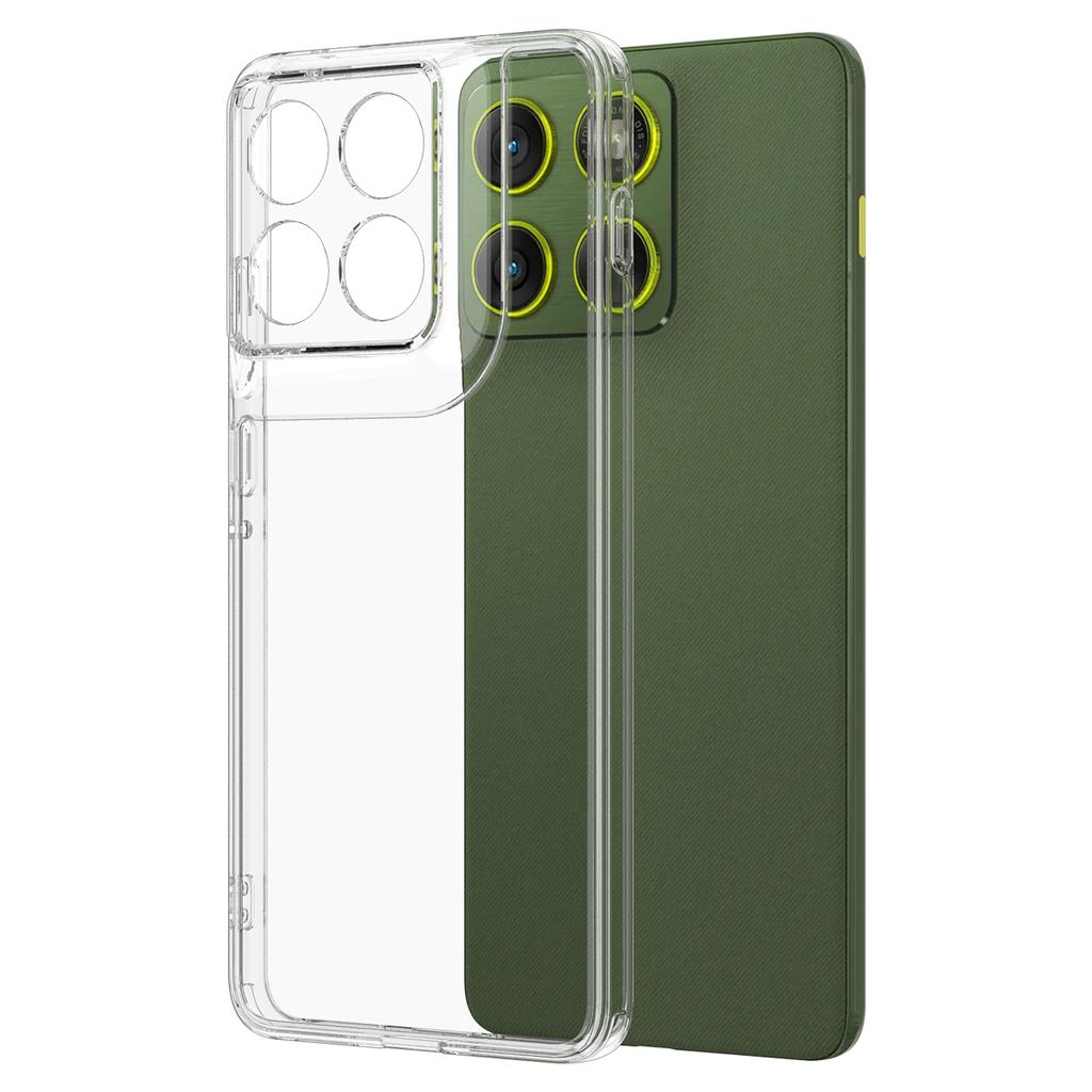 Dla Motorola Edge 70 5G/moto X70 Air Przezroczyste Etui na Telefon TPU+Akryl Odporne na Wstrząsy Tylna Pokrywa Telefonu