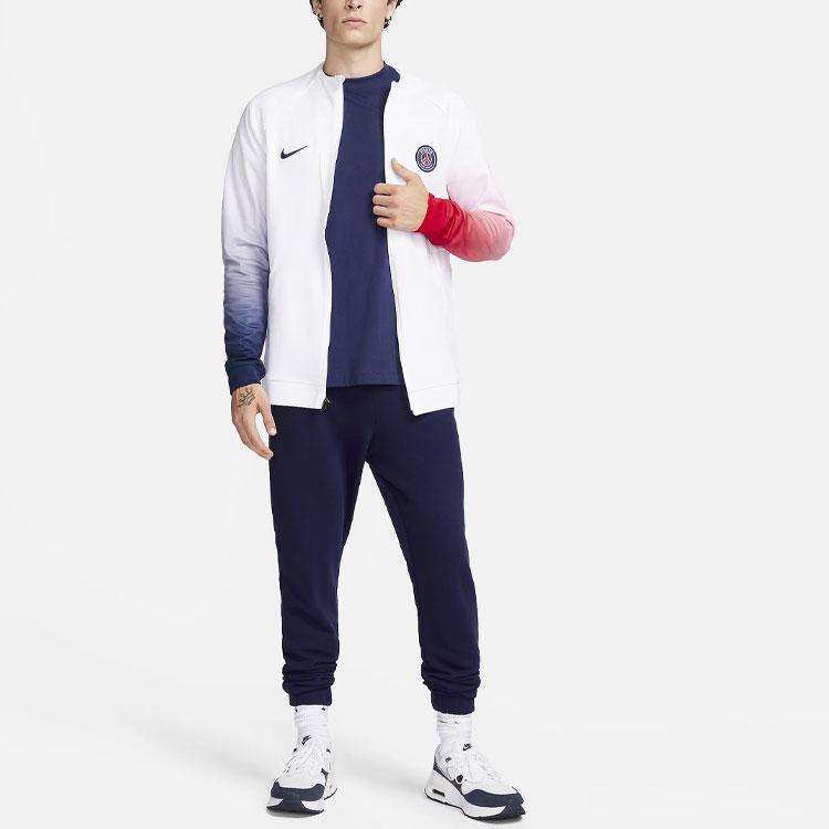 Nové bundy a kabáty Nike Paris Saint Germain Academy Pro pro hosty Pánské Bílé FV6359-100