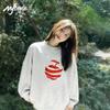 MJ STYLE Damen Rundhals Langarm Sweatshirt