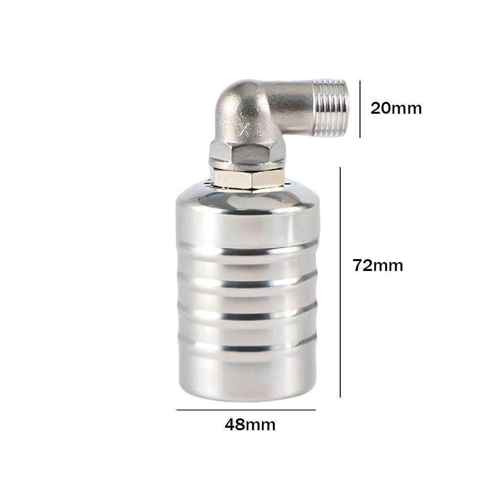 Automatic Water Level Control Valve Stainless Steel Floating Ball Valve High Capacity Water Stop Refill Controller Accessories