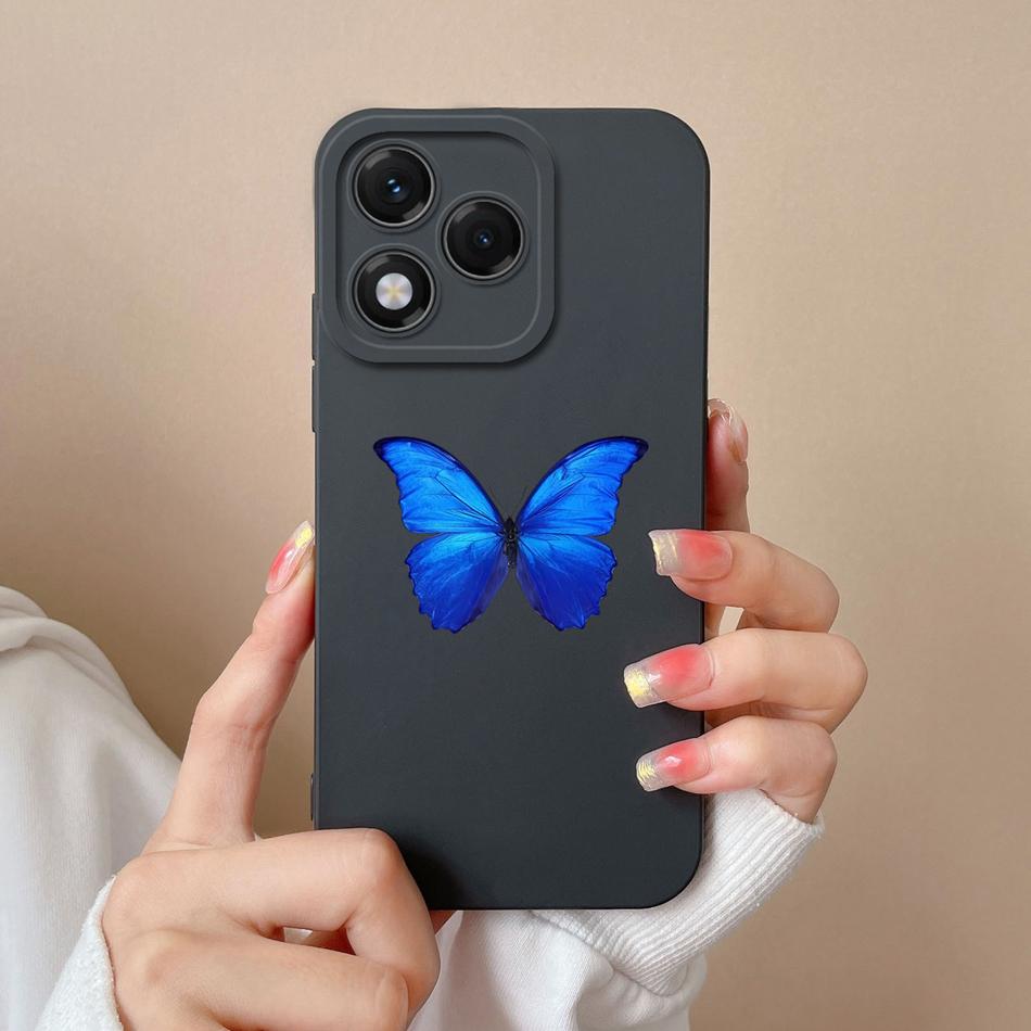 For Honor 400 Lite Case Butterfly Heart Soft Liquid Silicone Full Protection Anti Drop Phone Back Cover For Honor 400Lite Funda
