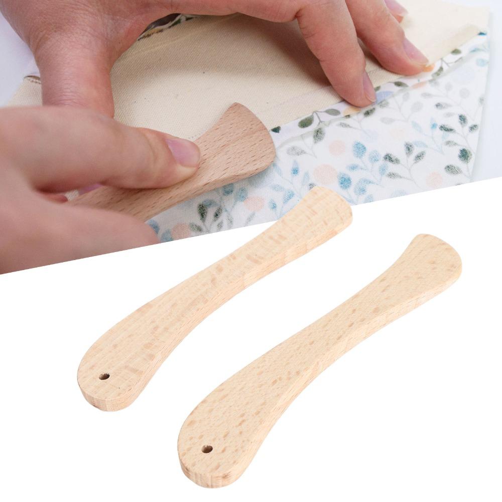 2Pcs Multi-Function Design Marker Tool Wooden Handle Paper Folder Creaser For Sewing Projects