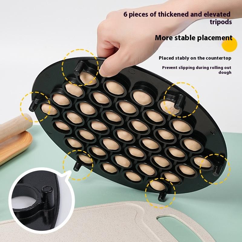37 Hole Aluminum Dumpling Mold, Batch - Making Tool for Home Kitchen Handmade Dumpling Pastry Pressure Cutter Home Kitchen Tools