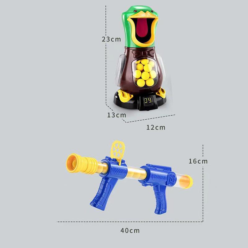 Anatra da Sparo Affamata Giocattoli Pistola ad Aria Pallina Morbida Con Luce Punteggio Elettronico Giochi di Battaglia Pistola Giocattolo Divertente Per Bambini