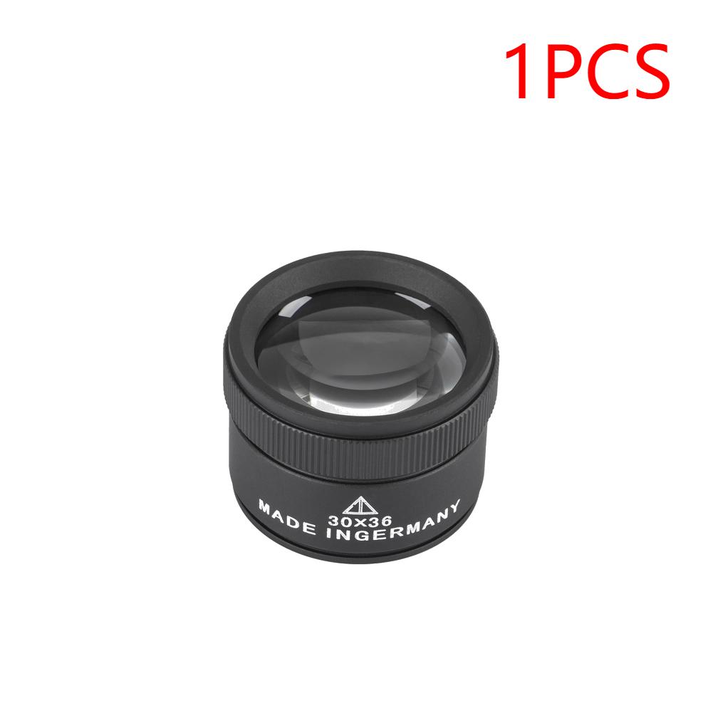 1-3PCS 30X Magnifying Glass K9 Optical Lens Monocle Magnifier Optical Glass Lens Loupe Magnifier for Coin Stamps Jewelry Loupe