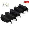 1Pc/5Pcs Bag Of Portable Zipper Sunglasses Protective Case Travel Bag Glasses Case Accessories With Hooks