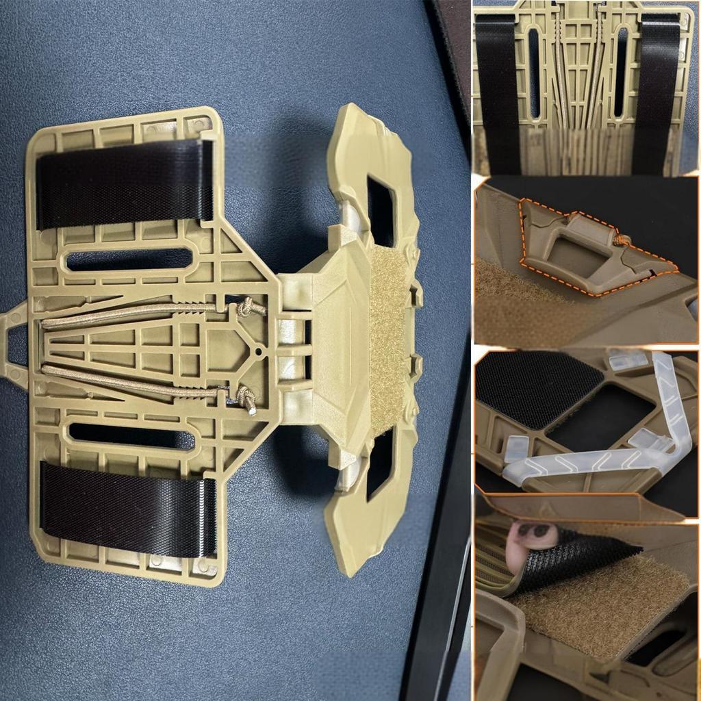 Outdoor Sport Taktisches MOLLE Faltbares Navigationsbrett Airsoft Kartenhülle Admin Panel Handyhalter für Bildschirmgröße 4,7-6,7 Zoll