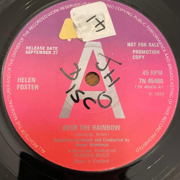 

7inch Record HELEN FOSTER - Over The Rainbow 7N45406PROMO Pye Records 1974 UK Pop Used