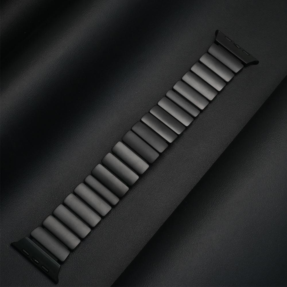 Men Titanium Rubber Strap for Apple Watch Ultra 3 49mm Series 11 10 46mm Luxury Wrist Band for Iwatch 9 8 7 45mm 6 5 4 SE 3 44mm