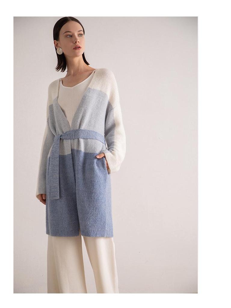 Playa Women's Gradient Long Sleeve Knitted Cardigan for Spring/Autumn 2025