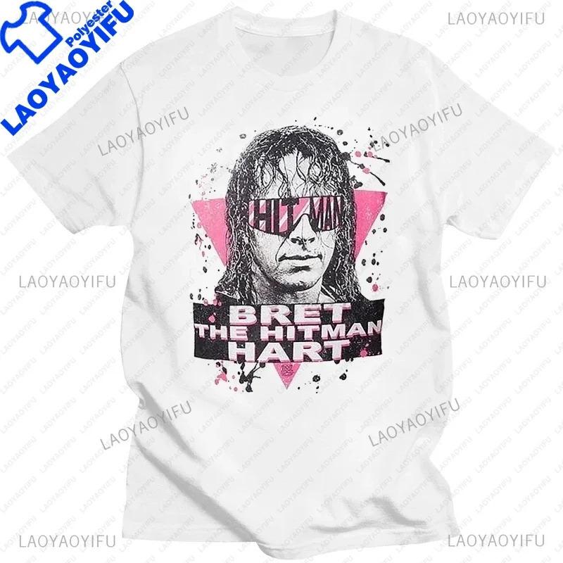 New Arrival Bret The Hitman Hart Print TShirt Fa S
