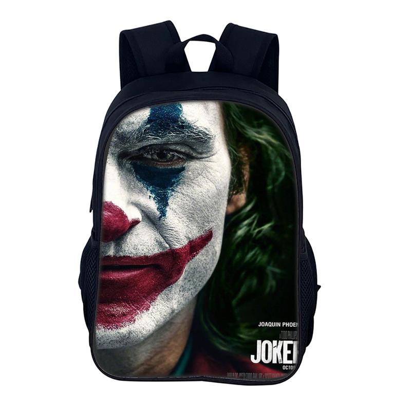 Joker Small Backpack For Men Women Casual Nylon School Bag With Adjustable Straps