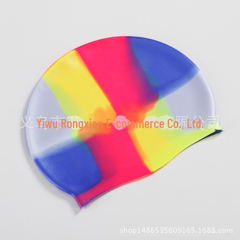 Non-Slip Waterproof Silicone Swim Cap for Adults – Comfortable, Logo Customizable