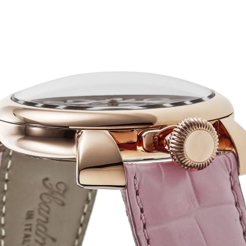 GaGa Milano Outlet Watch (No Original Box) MANUALE 48MM Pink Dial Manual Winding Water Resistant 5011.02S-PNK-NEW Pink