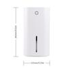 Mini Air Dehumidifier Ultra Quiet Moisture Absorbent Dehumidifier Portable Moisture Absorbing Machine for Bedroom Laundry Room
