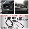 Car Head Lights Switch Button / A Pillar / Steering Wheel Cover Trim Carbon Fiber ABS Accessories For Ford Focus MK4  -