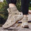 Autumn and winter men's high cut thick soled outdoor workwear  casual short boots  plus size mountaineering tactical men's boots