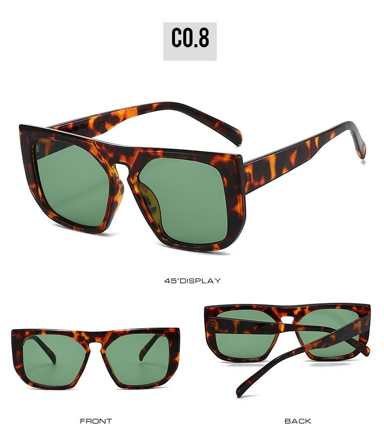 New Oversized Square Frame Women Sunglasses Fashion Brand Designer Trendy Men Sunglass Outdoor Driving Travel Eyeglasses Uv400