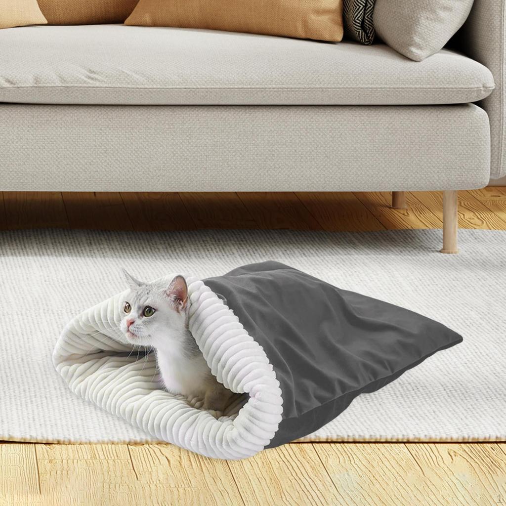 Cat Sleeping Bag Bed Hideaway Pet Supplies Wear Resistant Self Warming