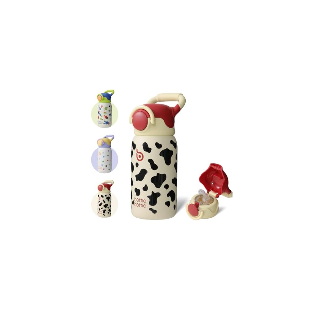 BOTTLE BOTTLE Kids' Water Bottle, 500ml, Vacuum Insulated, Stainless Steel, Keeps Drinks Cold and