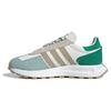 Originals Retropy E5 Couro Sintético Confortáveis Versáteis Tênis Casuais de Estilo de Vida de Cano Baixo Unissex Tênis Casuais Branco Sujo Verde IH3401