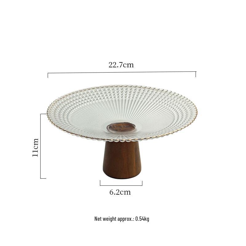 New Chinese Style Glass Fruit Plate