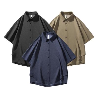 Summer Collar Men's Short Sleeved Shirt Casual Business Shirt