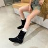 New Autumn Women Boots Fashion Increase Height Round Toe Winter Women Shoes Cow Suede Women Chelsea Western Boots