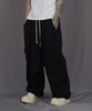 Deuneiji Wide Cotton Cargo Pants Black 0287
