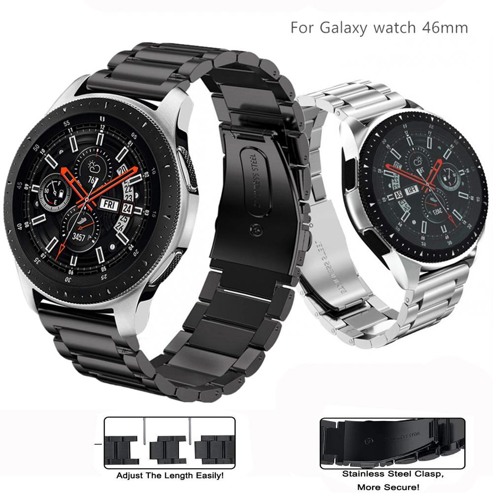 Stainless Steel band for Samsung Galaxy watch 46mm strap Gear S3 Frontier 22mm Metal bracelet correa Huawei watch GT 3 strap